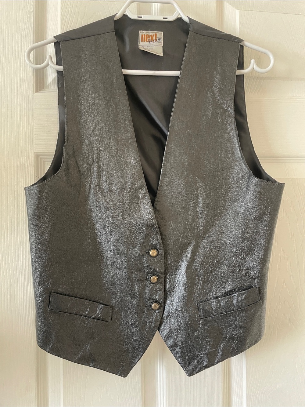 Vintage leather vest women’s grunge academia witchy